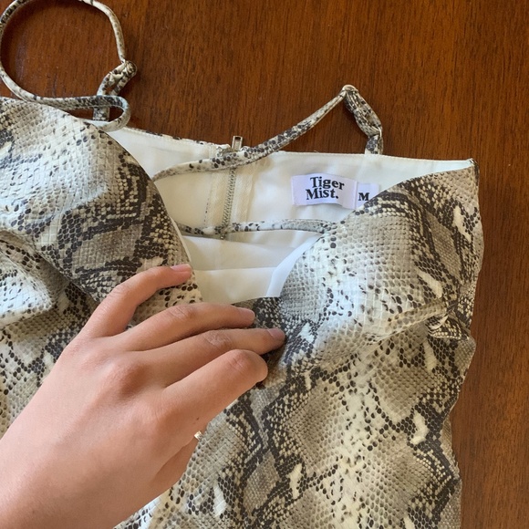 SOLD Tiger Mist Snakeskin Dress - Picture 3 of 3